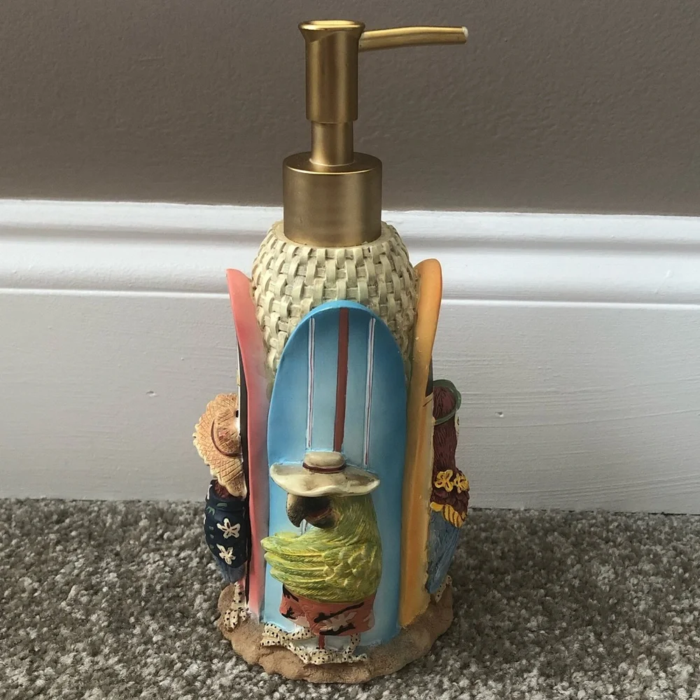 Parrot Surfboard Soap Dispenser